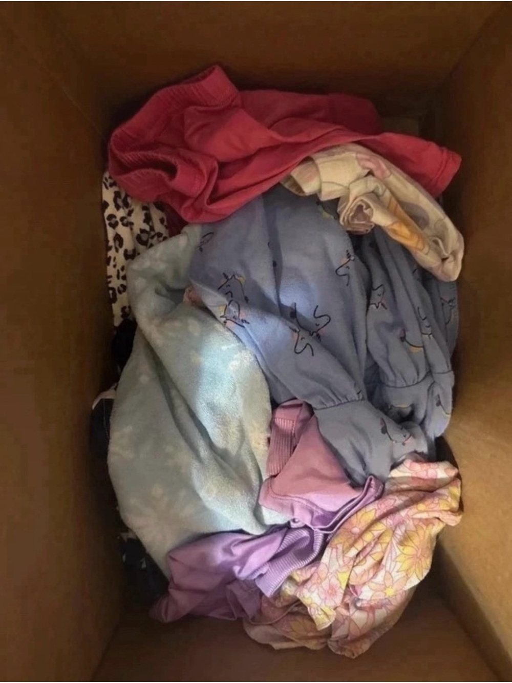 Kids Pink & Blue Mixed Print Tops - Brand Unspecified, bundle 2t-5t